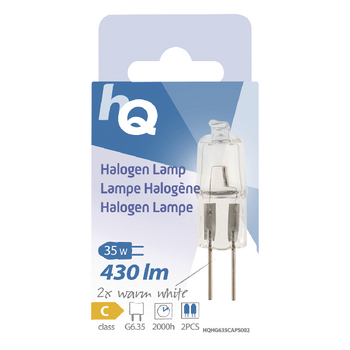 HQHG635CAPS002 Halogeenlamp g6.35 capsule 35 w 430 lm 2800 k Verpakking foto
